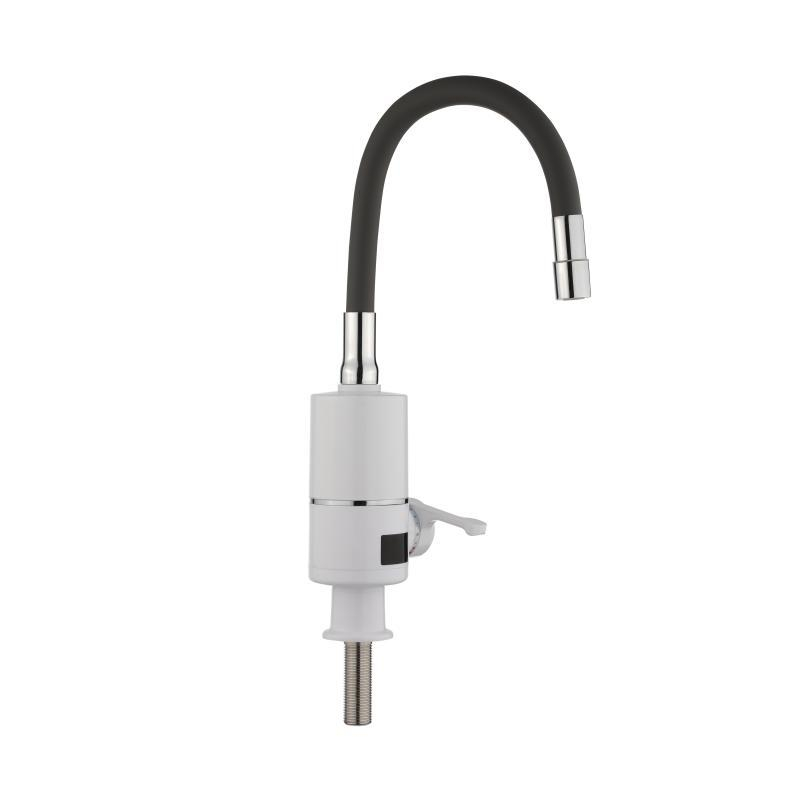 Проточный кран-водонагреватель с гибким изливом для кухни Lidz Warm 065 LDWAR065BLA49095 White/Black Проточный кран-водонагреватель с гибким изливом для кухни Lidz Warm 065 LDWAR065BLA49095 White/Black