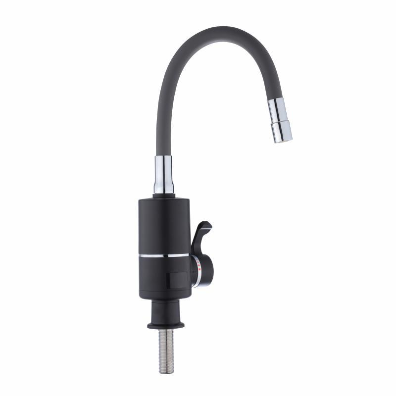 Проточный кран-водонагреватель с гибким изливом для кухни Lidz Warm 064 LDWAR064GRE49094 Black/Grey Проточный кран-водонагреватель с гибким изливом для кухни Lidz Warm 064 LDWAR064GRE49094 Black/Grey