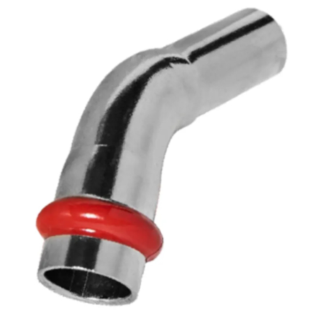 Колено 45° однораструбное ВН KOER KQ.B54 PRESS-INOX AISI 304 54x54 (KR6431) Колено 45° однораструбное ВН KOER KQ.B54 PRESS-INOX AISI 304 54x54 (KR6431)