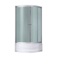 Душовий бокс Lidz Tani SB90x90.SAT.HIGH.FR, скло Frost 4 мм, кутова конструкція, білий колір