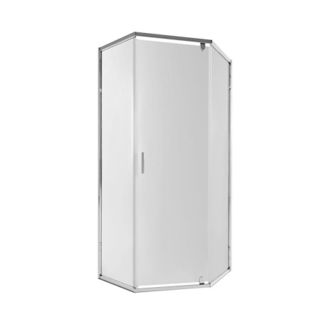Душова кабіна Qtap Scorpio CRM10995-AC6 90х90 см, скло Clear 6 мм, CalcLess, без піддону, розпашні двері, хром профіль