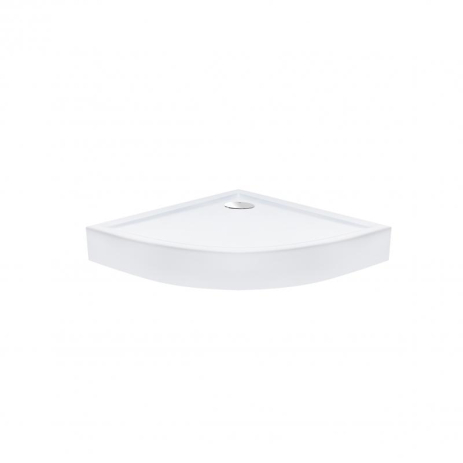 Душовий піддон Qtap Robin 308812C 80x80x12 см + сифоном, акриловий, низький, з гідрозатвором