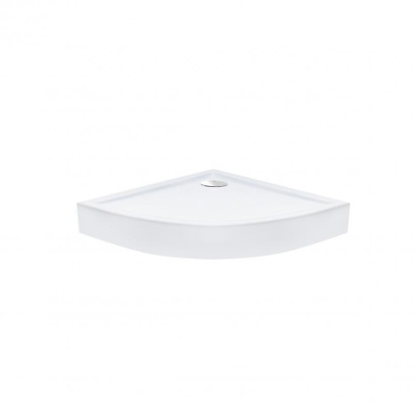 Душовий піддон Qtap Robin 308812C 80x80x12 см + сифоном, акриловий, низький, з гідрозатвором