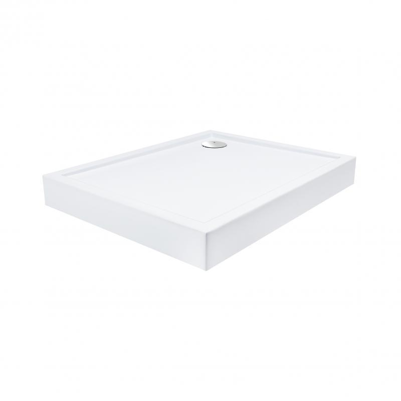 Душовий піддон Qtap Tern 301812C 100x80x12 см + сифони, акрил, білий, низький, регульовані ніжки Душовий піддон Qtap Tern 301812C 100x80x12 см + сифони, акрил, білий, низький, регульовані ніжки