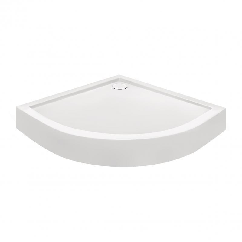 Душовий піддон Qtap Robin 301112 100x100x12 см + сифони, низький, білий акрил Душовий піддон Qtap Robin 301112 100x100x12 см + сифони, низький, білий акрил