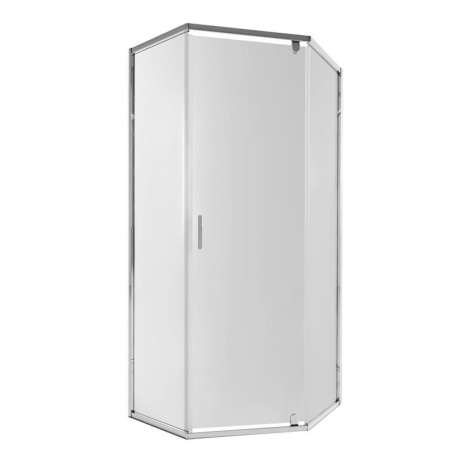Душова кабіна Qtap Scorpio CRM10115-AC6 100x100 см, скло Clear 6 мм, покриття CalcLess, без піддона, хромований профіль