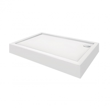 Душовий піддон Qtap Tern 3012812 120x80x12 см + сифон, акриловий, прямокутний