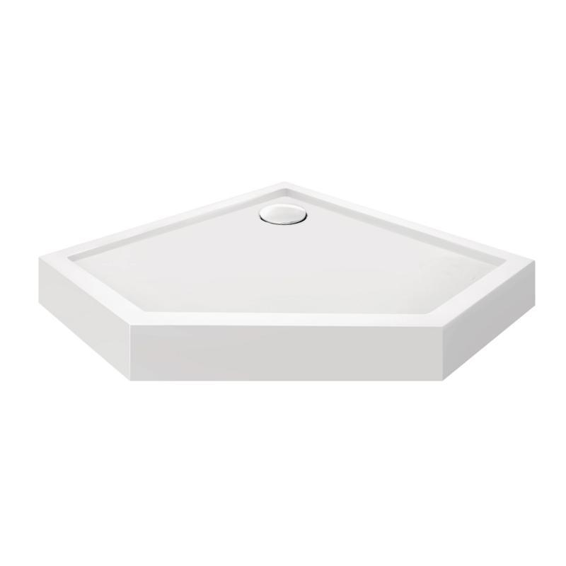 Душовий піддон Qtap Diamond 301112 100x100x12 см + сифон, акрил, низький, білий Душовий піддон Qtap Diamond 301112 100x100x12 см + сифон, акрил, низький, білий