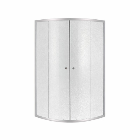 Душова кабіна Lidz Latwa SC90x90.SAT.MID.FR, скло Frost 4 мм без піддону, висота 175 см, півкругла