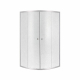 Душова кабіна Lidz Latwa SC90x90.SAT.MID.FR, скло Frost 4 мм без піддону, висота 175 см, півкругла