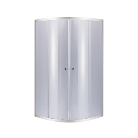 Душова кабіна Lidz Latwa SC80x80.SAT.LOW.GR, скло тоноване 4 мм без піддону, розсувні двері, універсальна орієнтація