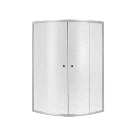 Душова кабіна Lidz Latwa SC90x90.SAT.HIGH.FR, скло Frost 4 мм без піддону, чверть кола