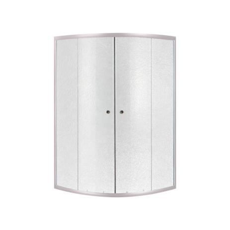 Душова кабіна Lidz Latwa SC90x90.SAT.HIGH.FR, скло Frost 4 мм без піддону, чверть кола