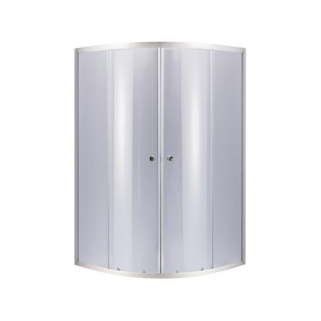 Душова кабіна Lidz Latwa SC90x90.SAT.HIGH.GR, скло тоноване 4 мм без піддону, розмір 90x90 см