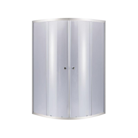 Душова кабіна Lidz Latwa SC90x90.SAT.HIGH.GR, скло тоноване 4 мм без піддону, розмір 90x90 см
