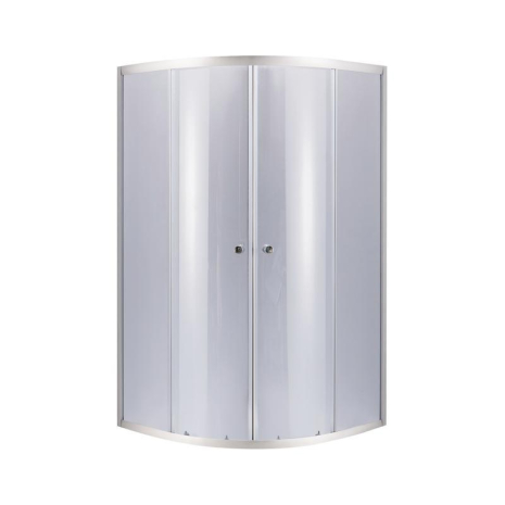 Душова кабіна Lidz Latwa SC90x90.SAT.MID.GR, скло тоноване 4 мм без піддона, універсальна конструкція