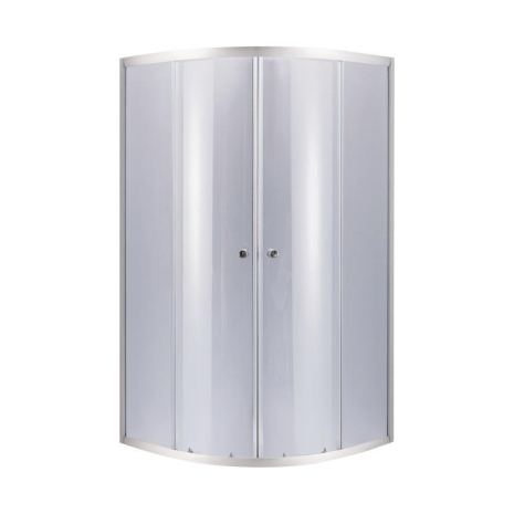 Душова кабіна Lidz Latwa SC90x90.SAT.LOW.GR, скло тоноване 4 мм без піддону, форма чверть круга
