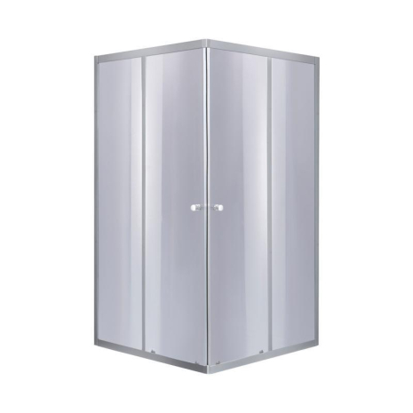 Душова кабіна Lidz Wawel SC90x90.SAT.LOW.GR, скло тоноване 4 мм без піддону, квадратна форма, низький піддон