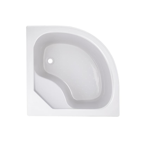 Душовий піддон Lidz KAPIELKA ST80x80x41 см з панеллю, акриловий, білий, високий, з сифоном Click-Clack