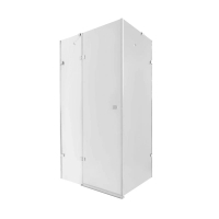 Qtap 6 мм бокова стінка прозора Clear CAPRICORN 10128RC6 для душових кабін з загартованого скла
