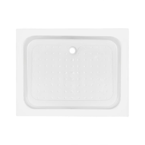 Душовий піддон KAPIELKA ST100x80х14 низький, прямокутний, діаметр зливу 52 мм, акриловий, білий