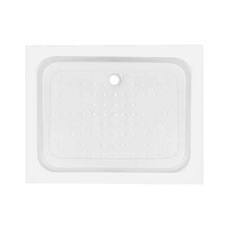 Душовий піддон KAPIELKA ST100x80х14 низький, прямокутний, діаметр зливу 52 мм, акриловий, білий