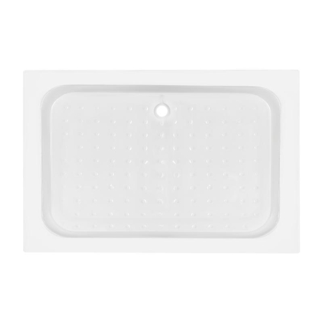 Душовий піддон KAPIELKA ST120x80х14 низький, прямокутний, діаметр зливу 52 мм, акриловий, білий Lidz