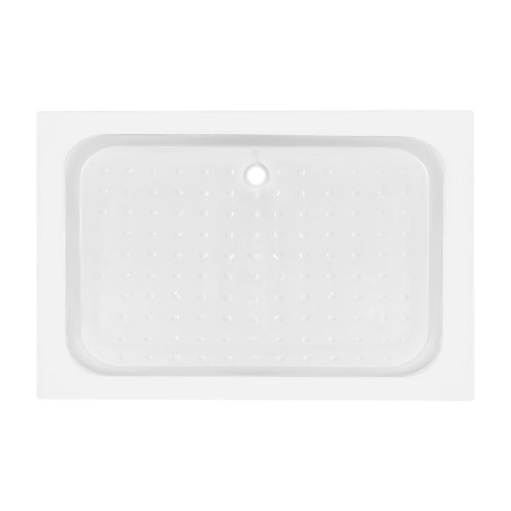 Душовий піддон KAPIELKA ST120x80х14 низький, прямокутний, діаметр зливу 52 мм, акриловий, білий Lidz