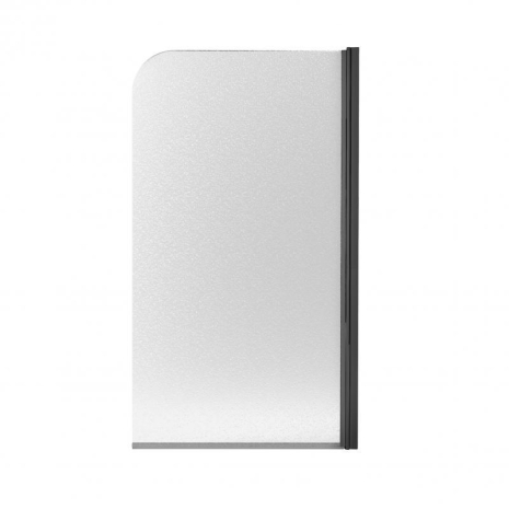 Шторка на ванну Qtap Standard BLM407513APR права скло Pear 6 мм 75×140 см Black