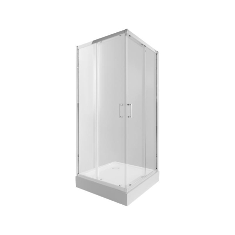 Набір Qtap душова кабіна Taurus CRM1099SC6 Clear 2020x900x900 мм + піддон Tern 309912C 90x90x12 см з сифоном, квадратна форма Набір Qtap душова кабіна Taurus CRM1099SC6 Clear 2020x900x900 мм + піддон Tern 309912C 90x90x12 см з сифоном, квадратна форма