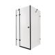 Душова кабіна Qtap Capricorn BLA1099SC6 90x90 см, скло Clear 6 мм, покриття CalcLess без піддону, квадратна форма