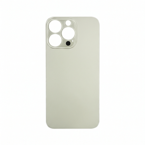 Заднее стекло корпуса для Apple iPhone 14 Pro Silver ( серебристое) (Big Hole)