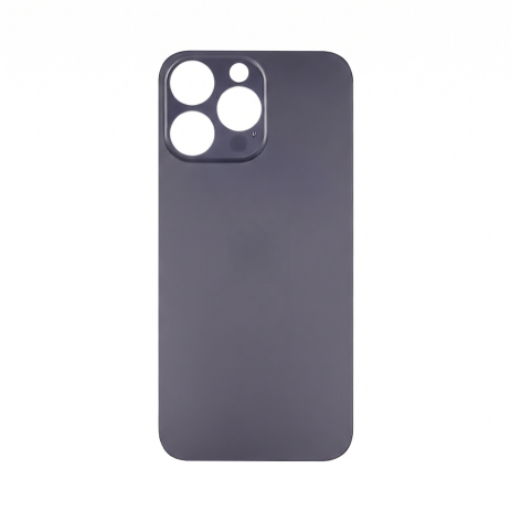 Заднее стекло корпуса для Apple iPhone 14 Pro Max Deep Purple ( фиолетовое) (Big Hole)