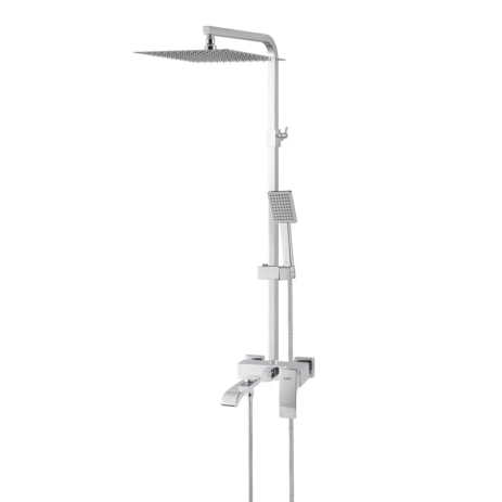 Душевая колонна KOER KB-56007-01 со смесителем хром, 3 режима, 150 см шланг (KR3460)