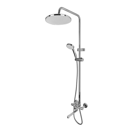 Душова колона зі змішувачем Zerix Rex-009-J Chrome з неірж. сталі (Кольор хром) (ZX6124)