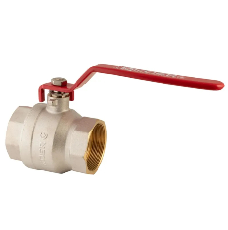 Кран кульовий KOER KR.214 2-1/2" для води з червоною ручкою " Important Note: " (KR4950)