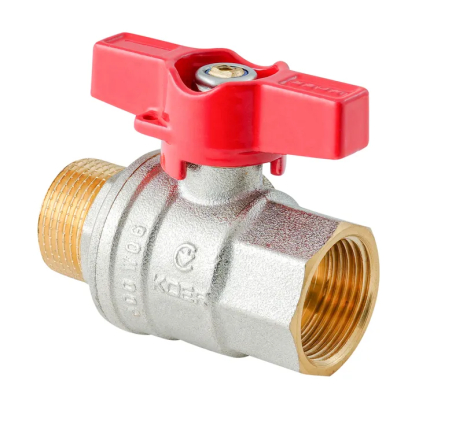 Кран кульовий ГШМ Koer Extreme KE.218-20 — 3/4" FM ручка "метелик" червона (KR5760)