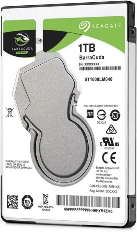 Накопичувач HDD 2.5" SATA 1.0TB Seagate BarraCuda 5400rpm 128MB (ST1000LM048) Refurbished