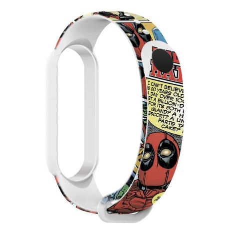 Ремінець Armorstandart Superhero Edition для Xiaomi Mi Band 6/5 DP Comix White (ARM59252)