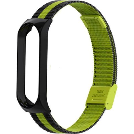 Ремінець Armorstandart Ribby Milanese Band для Xiaomi Mi Band 3 Black/Green (ARM54499)