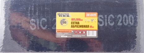 Сітка абразивна MASTERTOOL зерно 200 107х280 мм 10 шт 08-0420