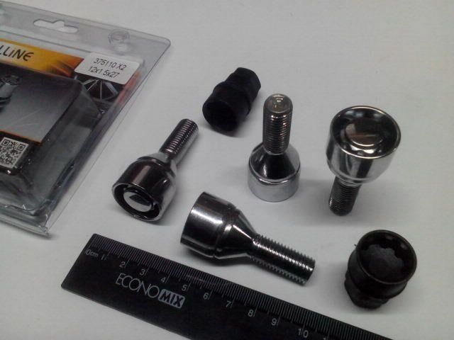 Болты секретные М12х27х1,50, Walline (375110 Х2) внутр./хром/конус/вращ. кольцо Болты секретные М12х27х1,50, Walline (375110 Х2) внутр./хром/конус/вращ. кольцо