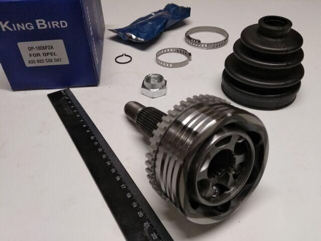 ШРУС Lanos 1.6/Lacetti 1.6 наружный, King Bird (OP1806F2A) с АБС, крупный шлиц (33х22) ШРУС Lanos 1.6/Lacetti 1.6 наружный, King Bird (OP1806F2A) с АБС, крупный шлиц (33х22)