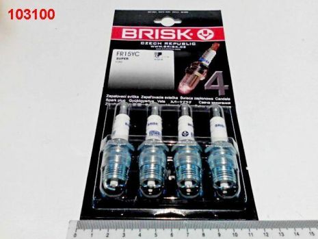 Свічка запалювання BRISK FR15YC (ФОРД) к-т, Чехія