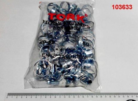 Хомут винтовой TORK оцинк. сталь 20-32 мм (упаковка 50 шт.)