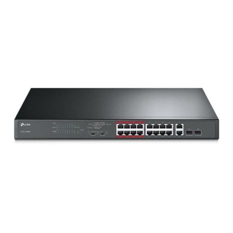 Комутатор TP-Link TL-SL1218MP (16xFE PoE+, 2xGE/SFP Combo, max PoE 192W)