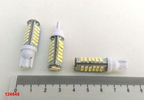 Лампа светодиод б/ц 12V W5W T10 20SMD (70 х 14) белая