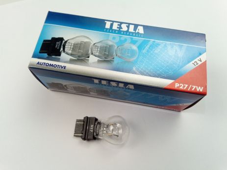 Лампа с цоколем TESLA 12V P27/7W (B77301)