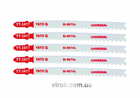 Полотно для електрофобіка YATO: 10-5TPI, L= 130 мм, Уп. 5 Шт. [25/250]