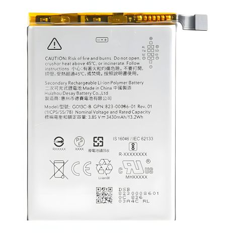 Аккумулятор для Google Pixel 3 XL (3450 mAh) GO13C-B / G013C-B [Original PRC] 12 мес. гарантии